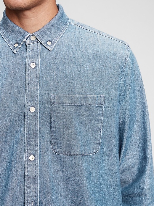 Image number 4 showing, Denim Pocket Shirt