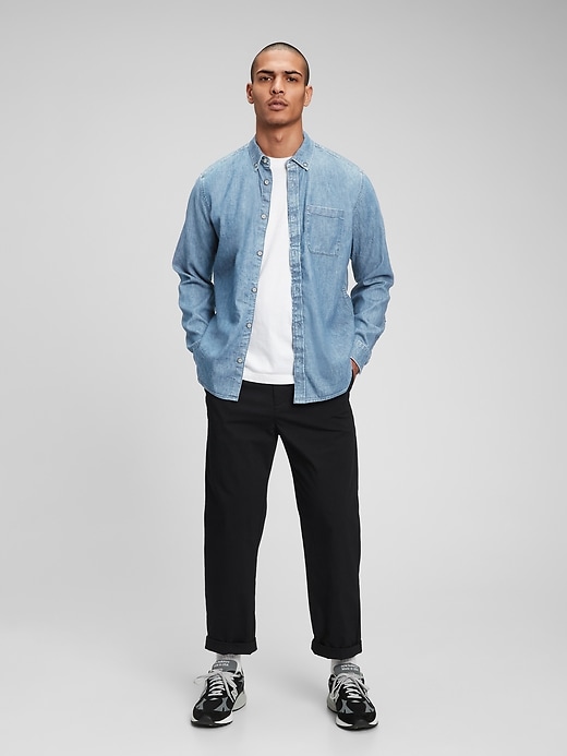 Gap black clearance denim shirt