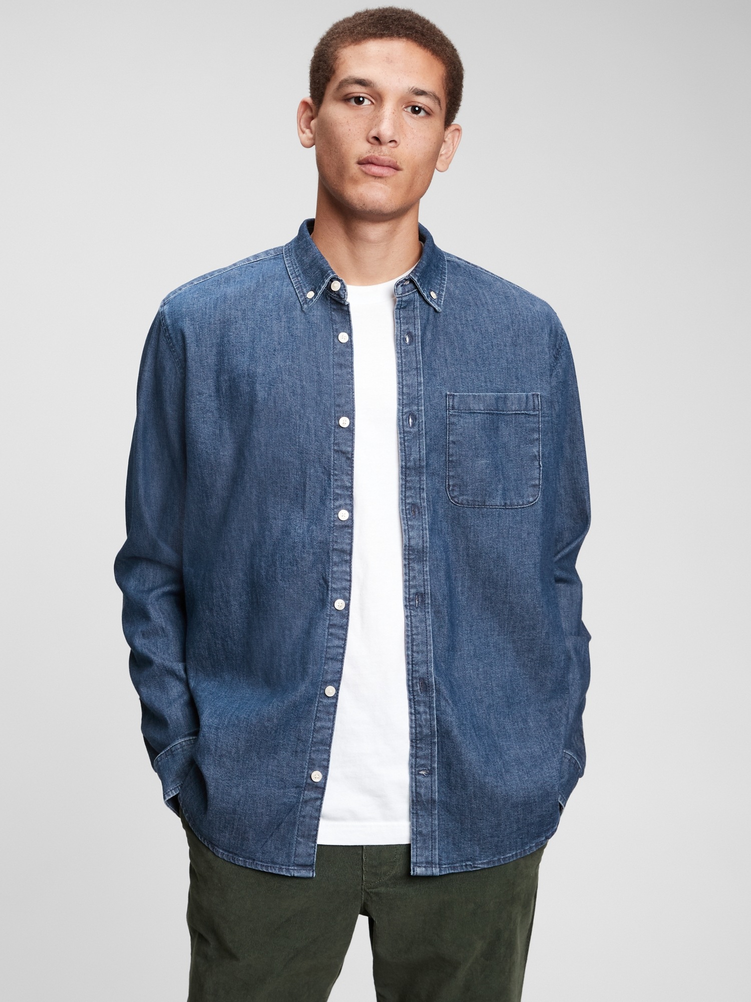 fcity.in - Denim Shirt For Men / Fancy Elegant Men Shirts