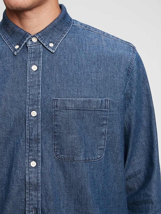 Image number 9 showing, Denim Pocket Shirt