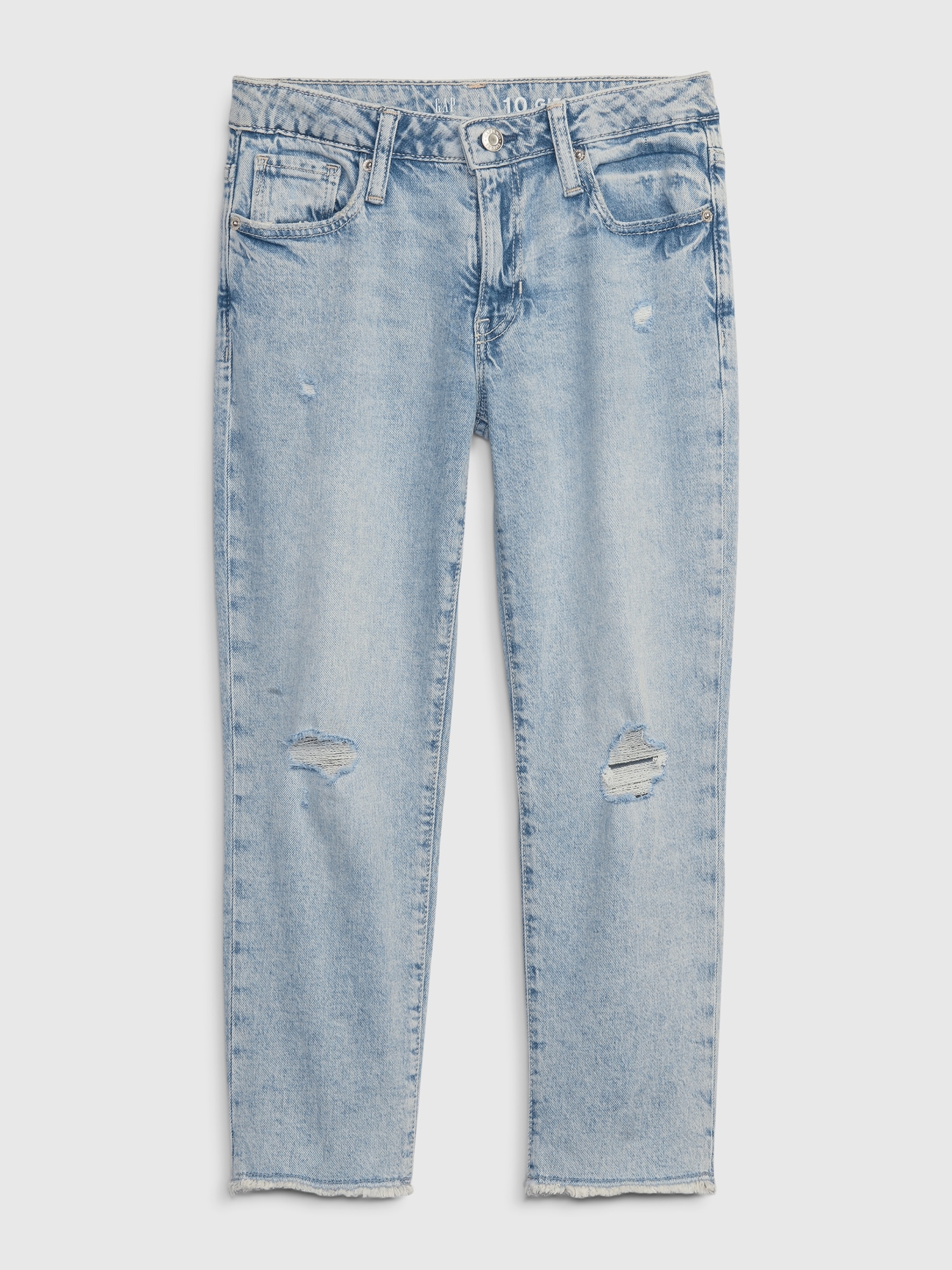 Kids Mid Rise Girlfriend Jeans with Washwell | Gap