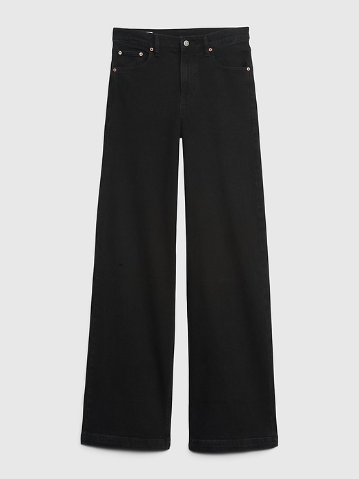 Image number 6 showing, High Rise Stride Wide-Leg Jeans