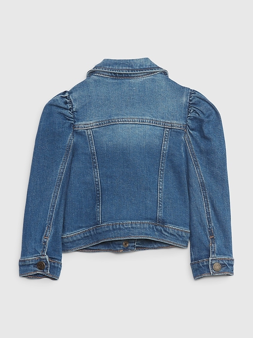 Image number 2 showing, Toddler Puff Denim Jacket with Washwell