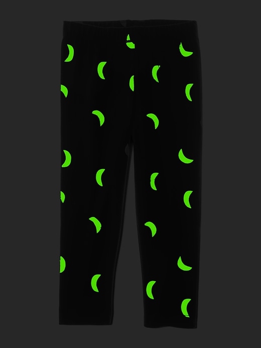 2 of 8 showing, with the color moonlight black of product Toddler Organic Cotton Mix and Match Halloween Leggings