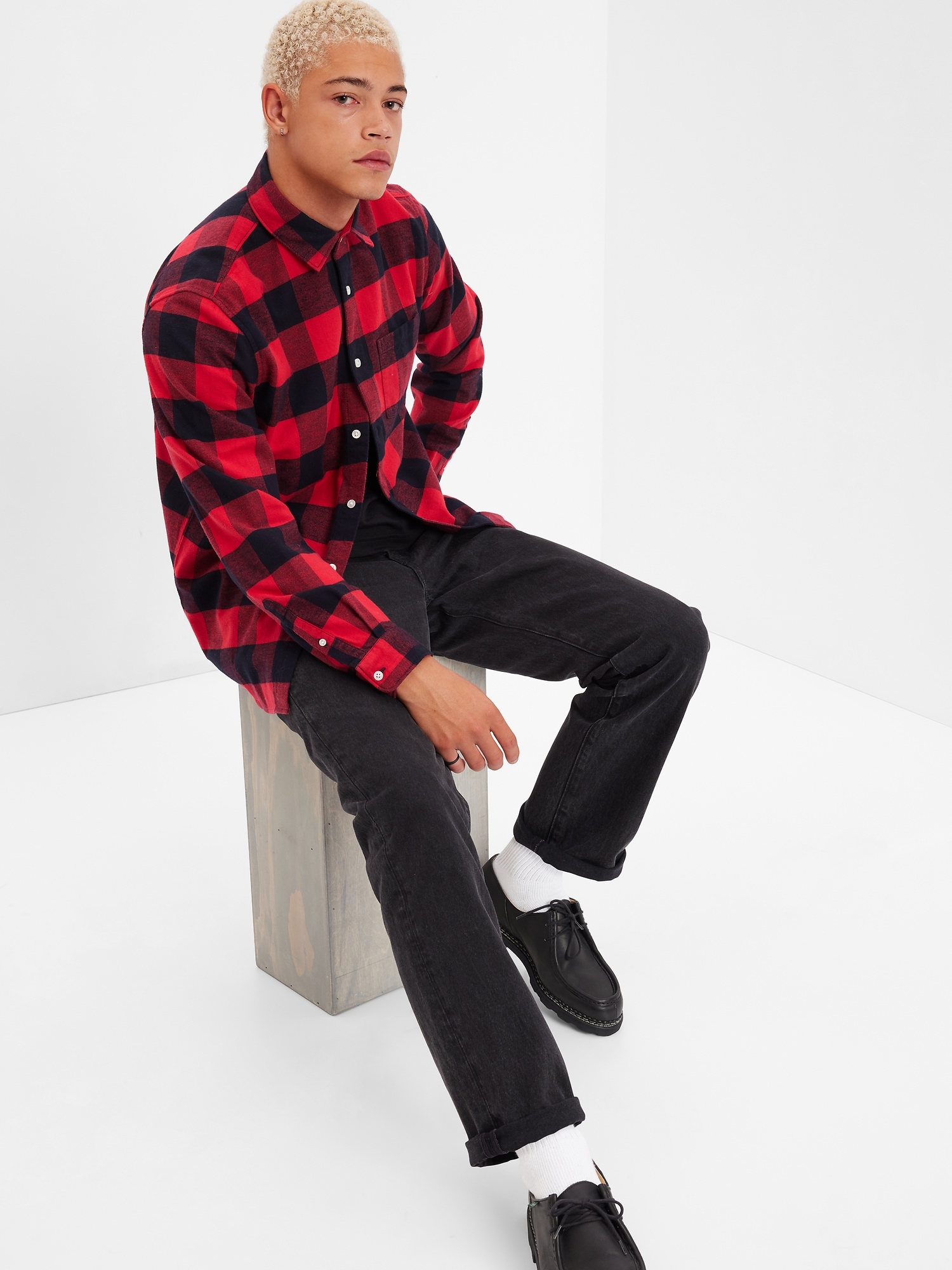 Gap Organic Cotton Midweight Flannel Shirt