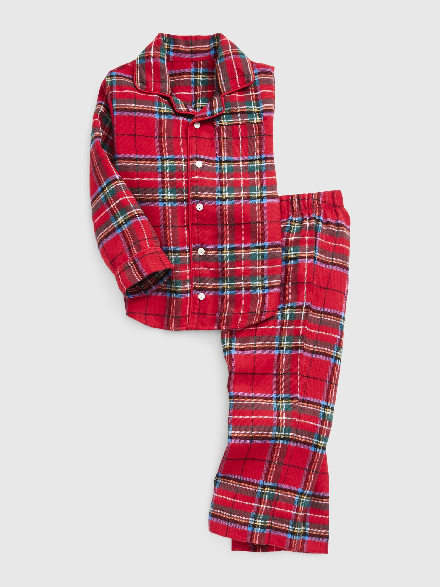 babyGap 100 Recycled Plaid PJ Set Gap
