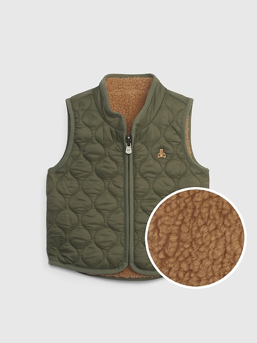 Image number 1 showing, Baby 100% Recycled Reversible Vest