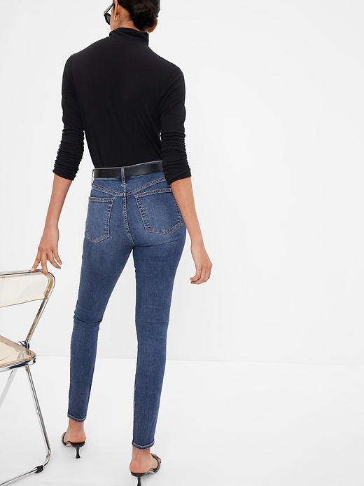 Image number 2 showing, High Rise True Skinny Jeans
