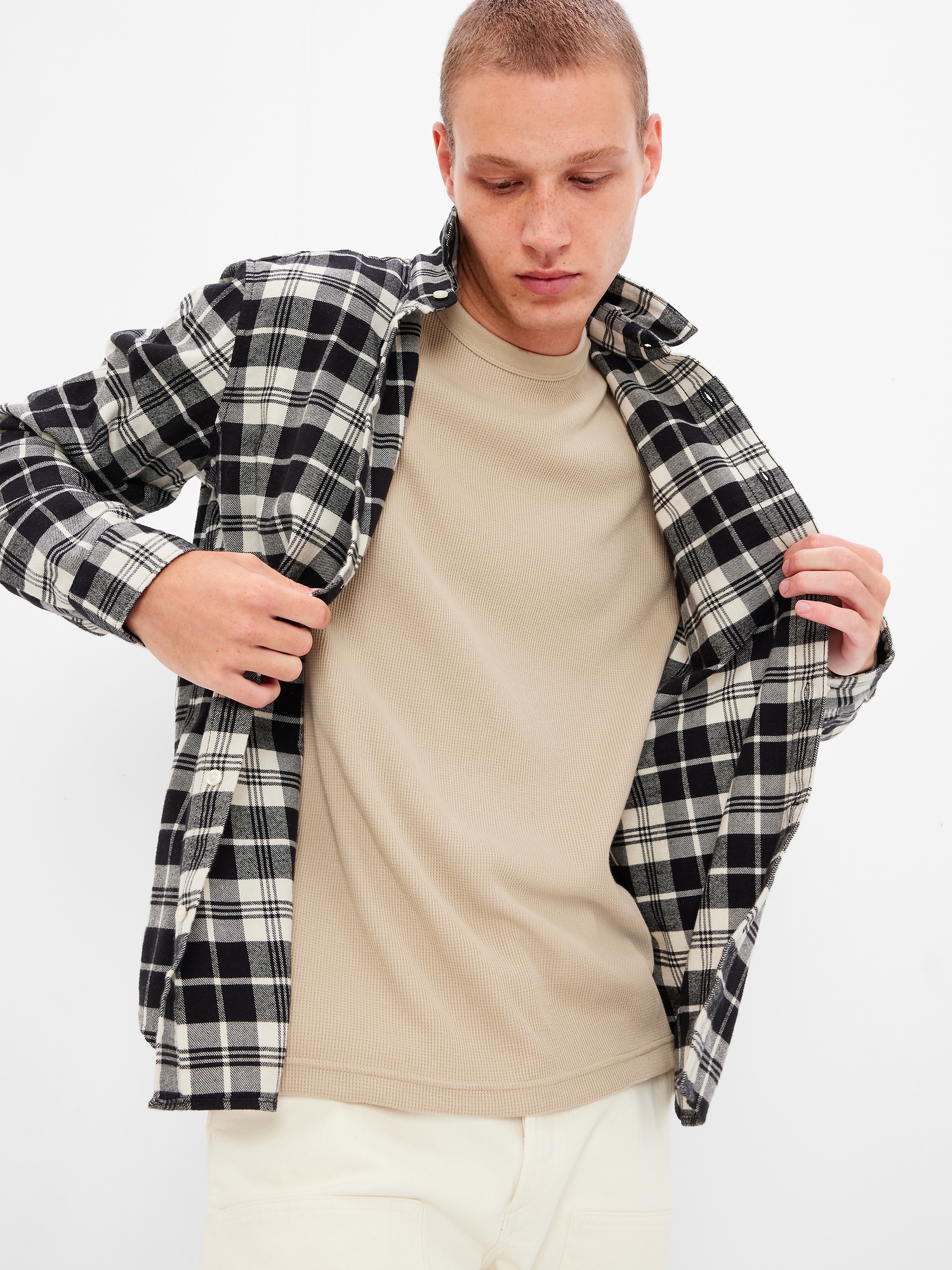 Gap flannel shirt deals