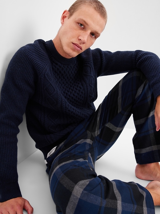 gap flannel pj pants
