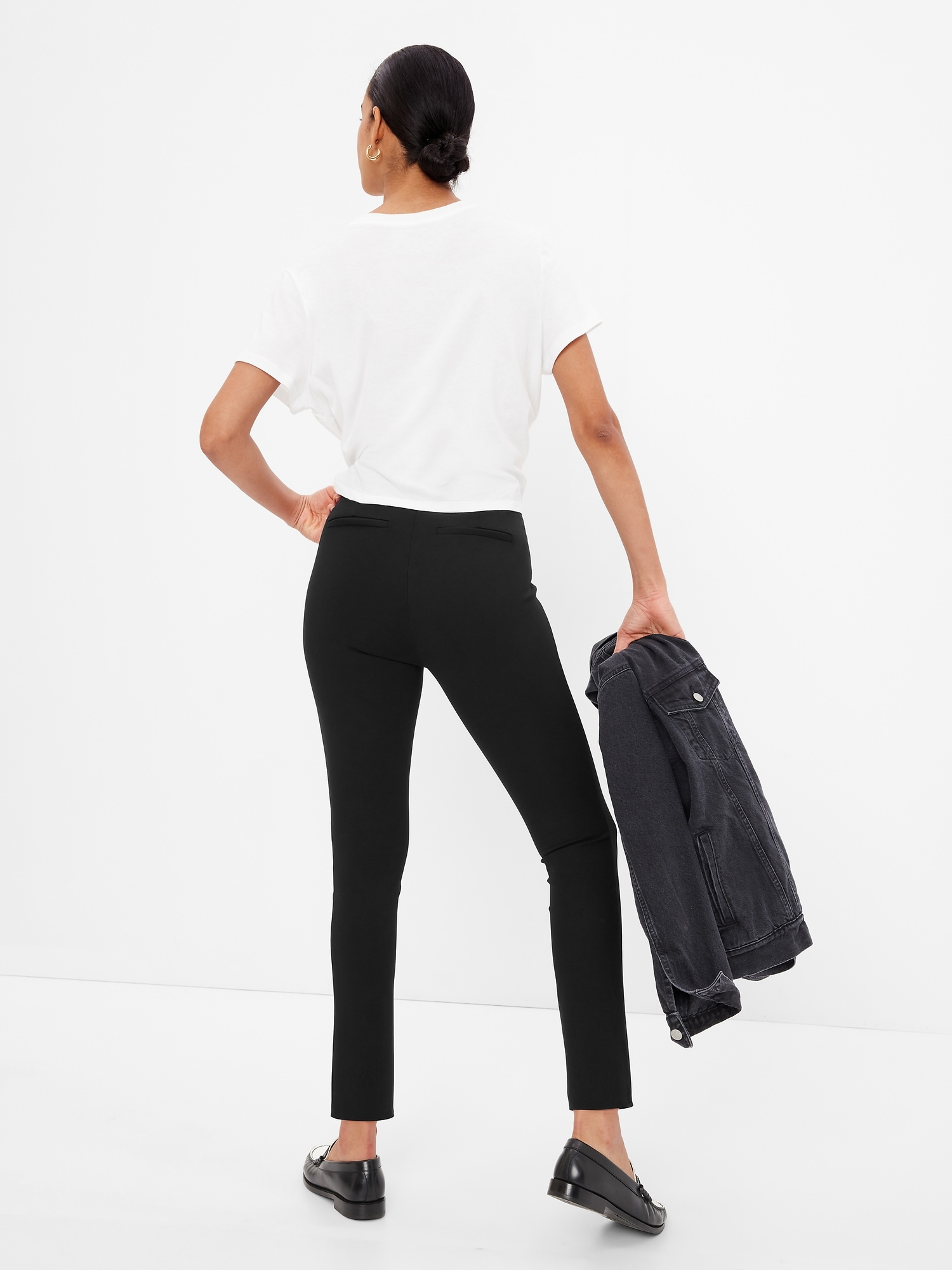 High Rise Ponte Skinny Pants | Gap