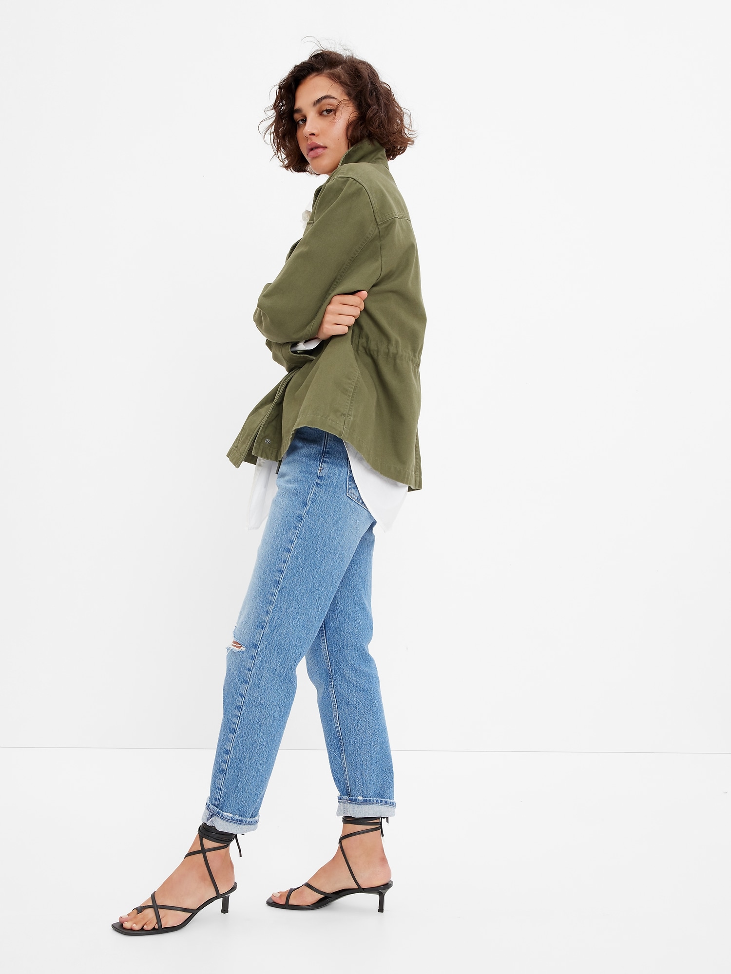 Gap Utility Jacket In Army Jacket Green