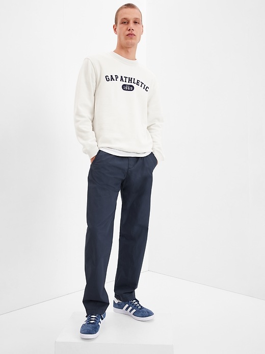 1 of 8 showing, with the color DUSK NAVY 654-710 of product Lightweight Relaxed Taper Pull-On Pants