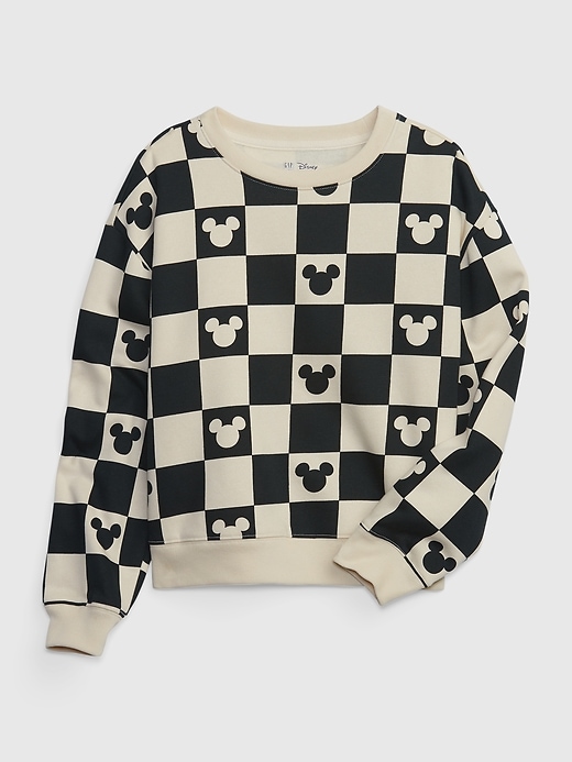 MY MICKEY PUコート Mickey Mouse one-point embroidered knit zip-up hoodie