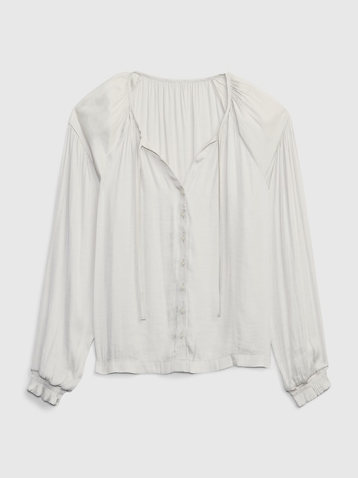 Image number 6 showing, Button-Front Tie Top