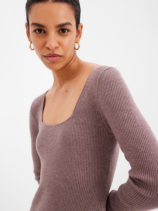 Image number 3 showing, Rib Mini Sweater Dress