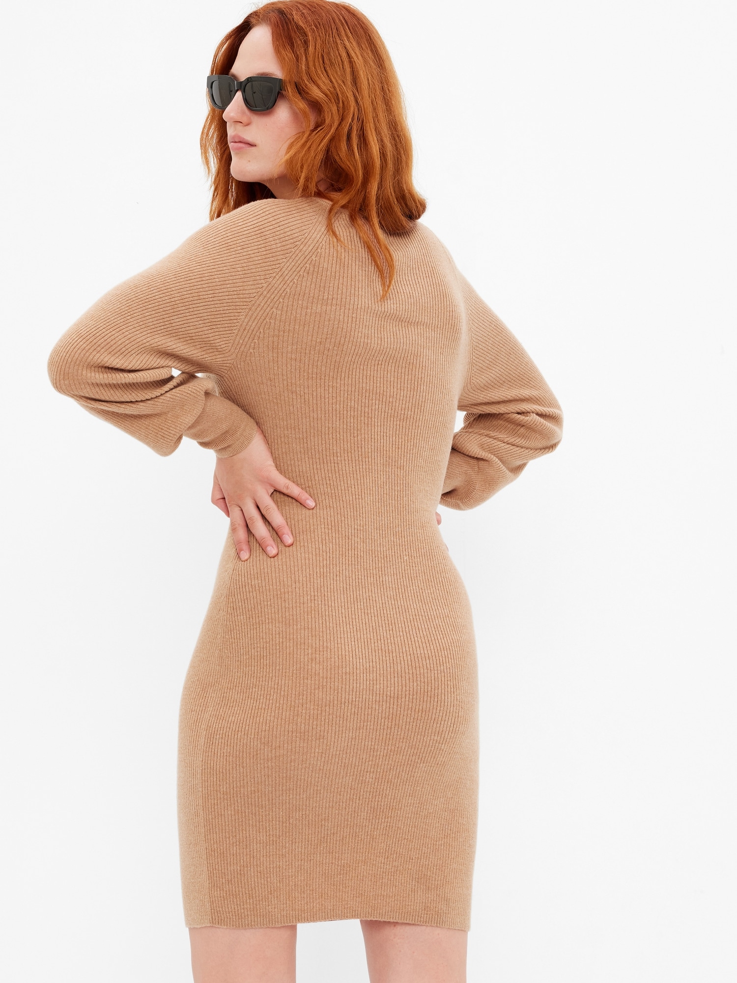 Merino Wool-Blend Midi Sweater Dress | Gap