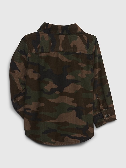 Image number 2 showing, Baby Camo Corduroy Shirt