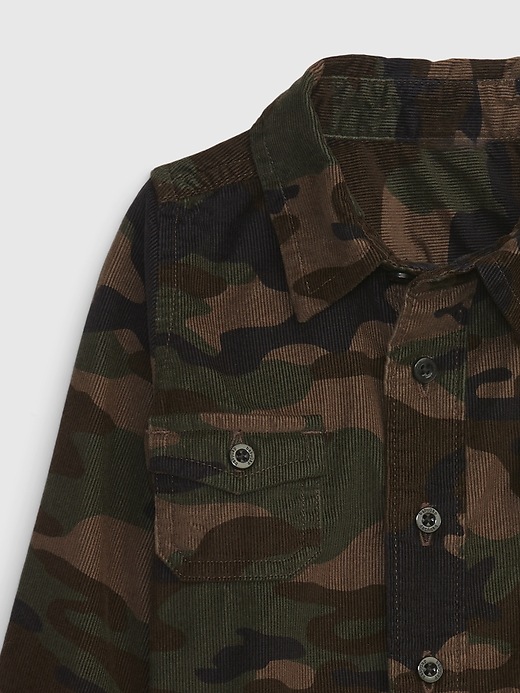 Image number 3 showing, Baby Camo Corduroy Shirt