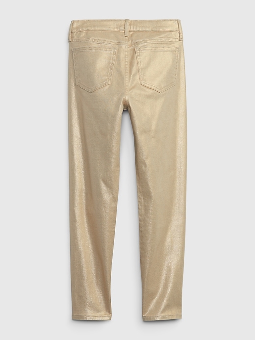 View large product image 2 of 3. Kids High Rise Metallic Vintage Slim Jeans with Washwell