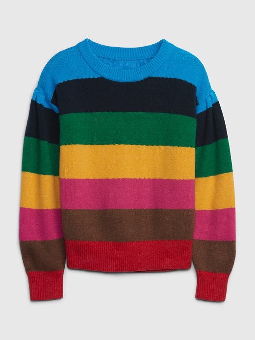 Image number 1 showing, Kids Happy Stripe Sweater