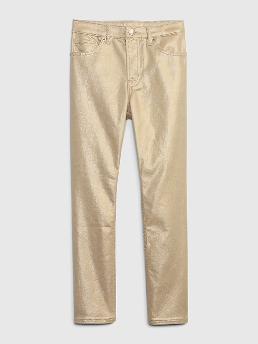 View large product image 1 of 3. Kids High Rise Metallic Vintage Slim Jeans with Washwell