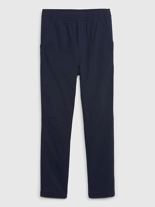 1 of 8 showing, with the color tapestry navy of product Kids Fleece-Lined Hybrid Joggers