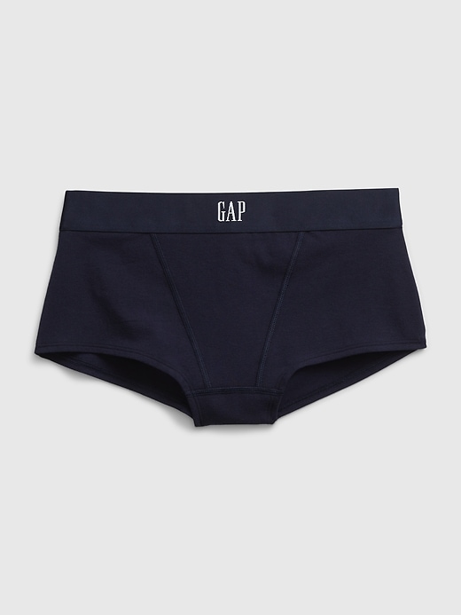 1 of 8 showing, with the color navy blue of product Stretch Cotton Gap Logo Hipster