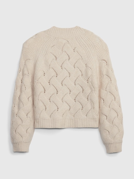 2 of 8 showing, with the color birch of product Kids Pointelle Cardigan