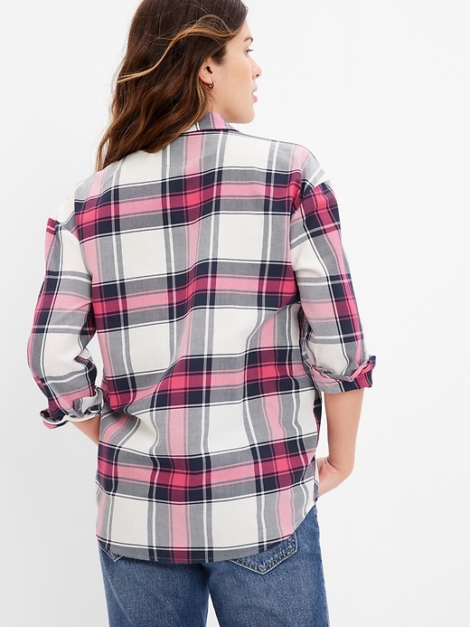 Image number 2 showing, Maternity Everyday Plaid Shirt