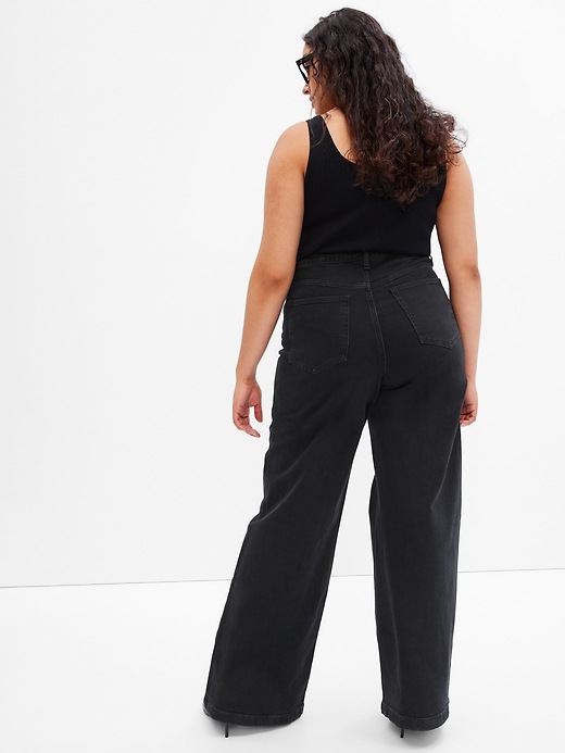 Image number 5 showing, High Rise Stride Wide-Leg Jeans