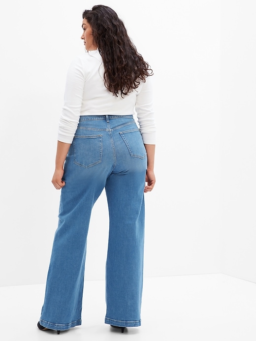 Image number 10 showing, High Rise Stride Wide-Leg Jeans