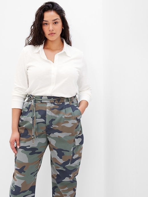 Image number 4 showing, Soft Knit Button-Up Shirt