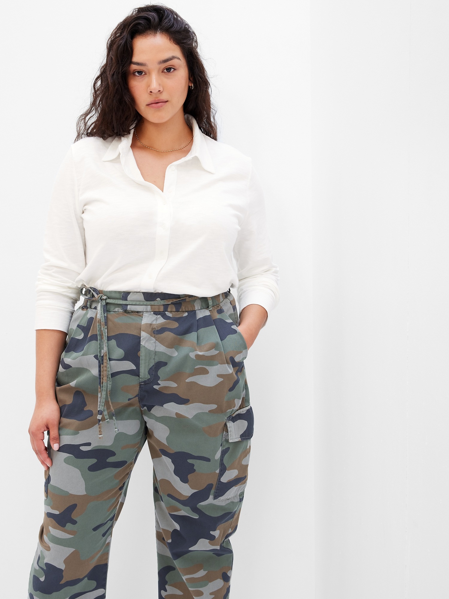 Soft Knit Button-Up Shirt