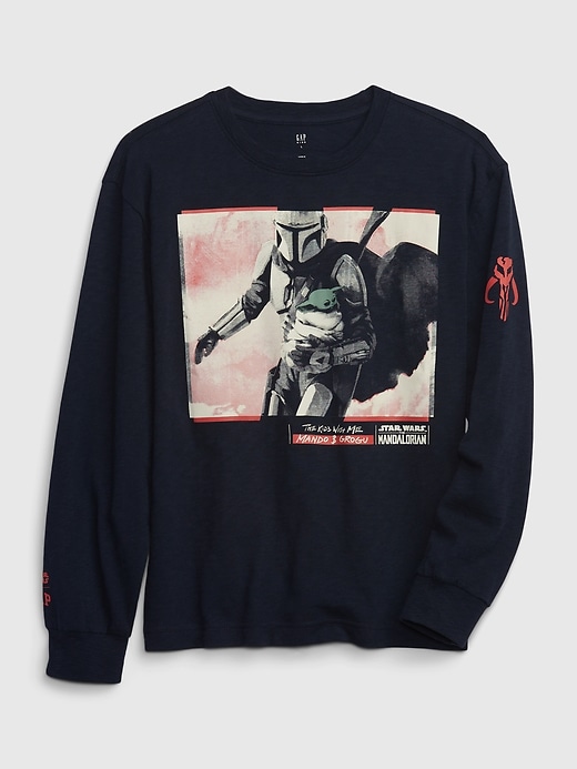 1 of 8 showing, with the color tapestry navy of product GapKids &#124 Star Wars™ Organic Cotton Graphic T-Shirt