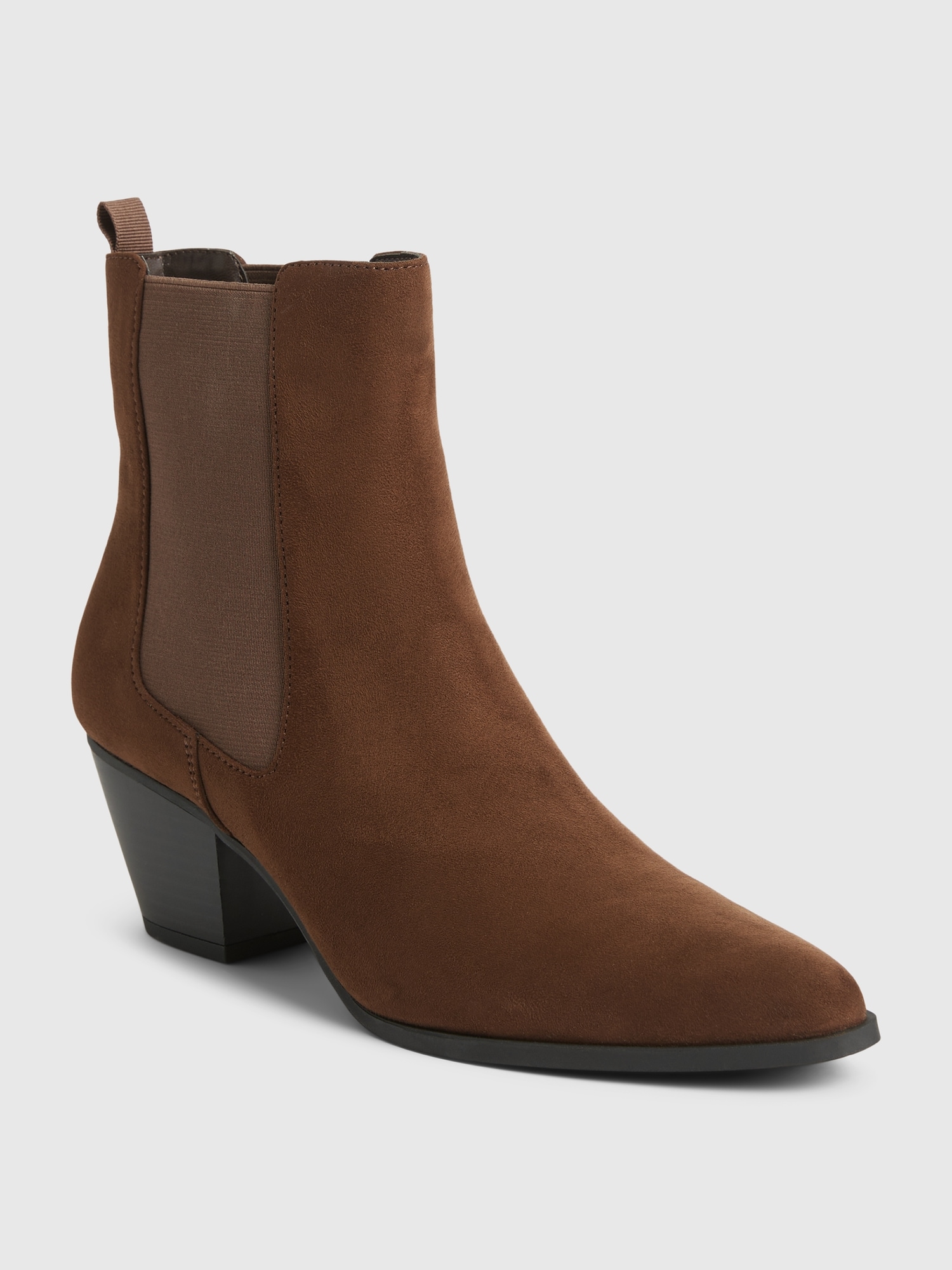 Gap Heeled Chelsea Boots In Earth Brown