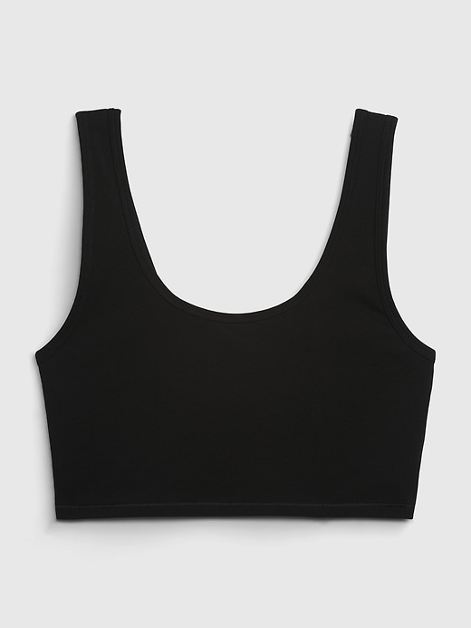 1 of 8 showing, with the color black of product Teen Organic Cotton Sports Bra