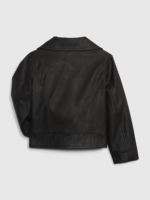 Image number 2 showing, Toddler Faux-Leather Moto Jacket