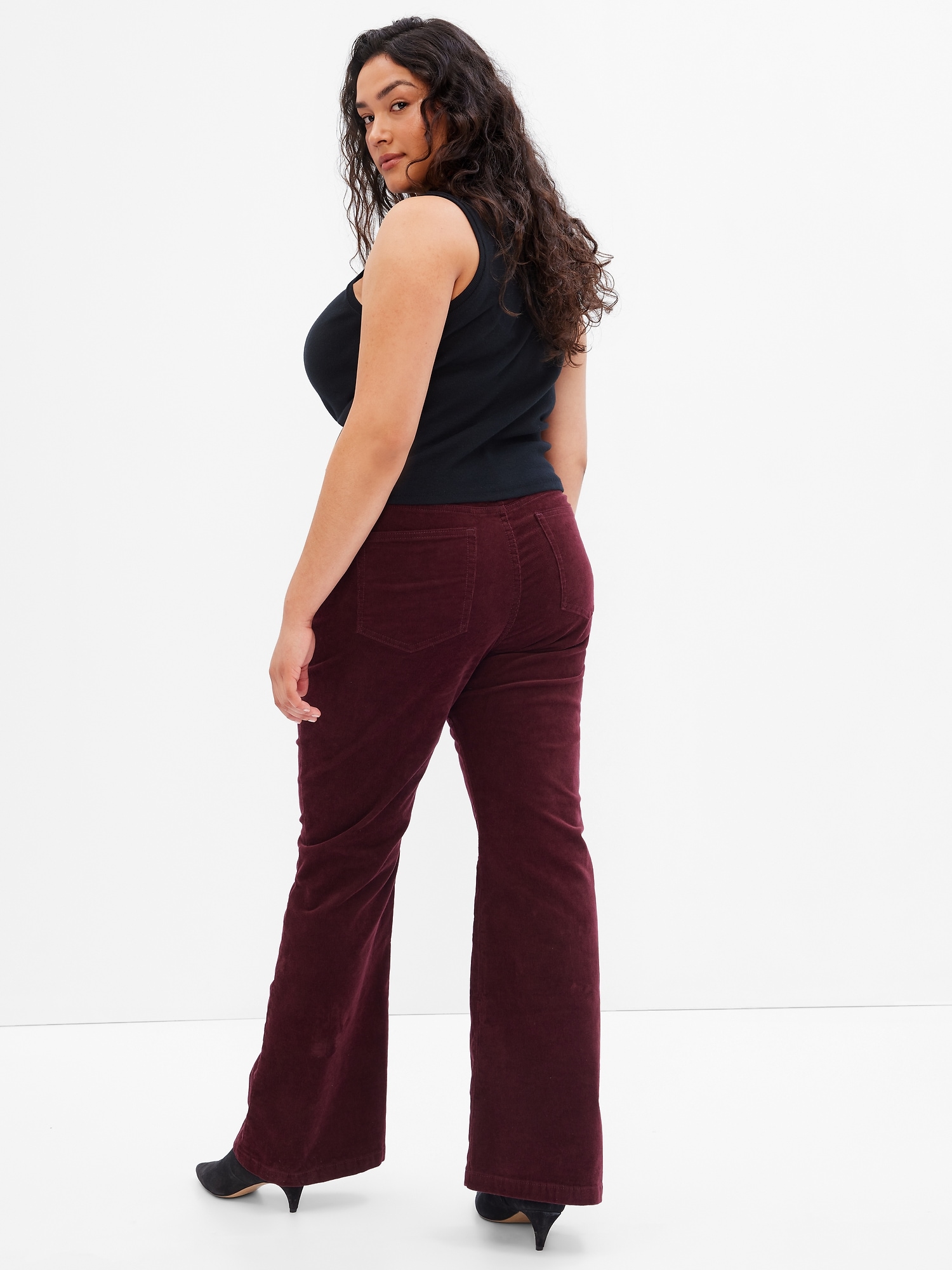 gap 70s flare high rise