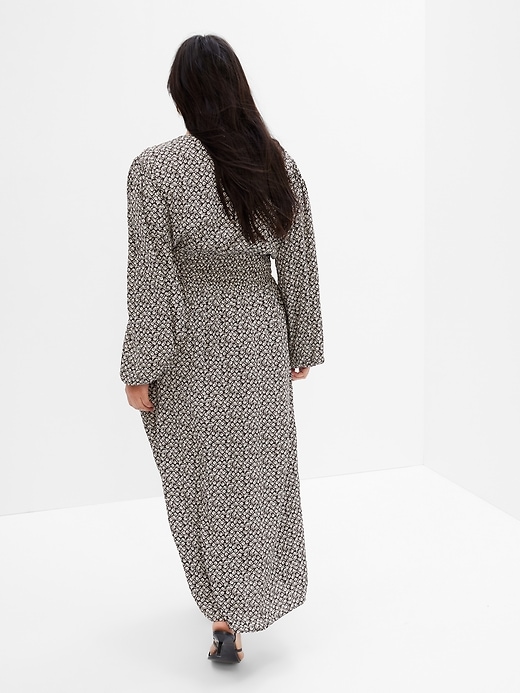 Image number 5 showing, Smocked Waist Puff Maxi Dress