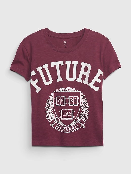1 of 8 showing, with the color pouding de Noël of product Kids Harvard Graphic T-Shirt