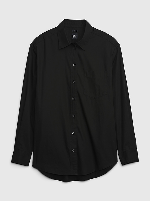 Image number 4 showing, Organic Cotton Poplin Big Shirt