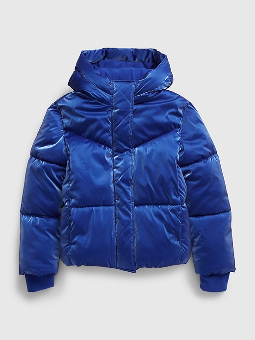 1 of 8 showing, with the color bristol blue of product Kids Puffer Jacket