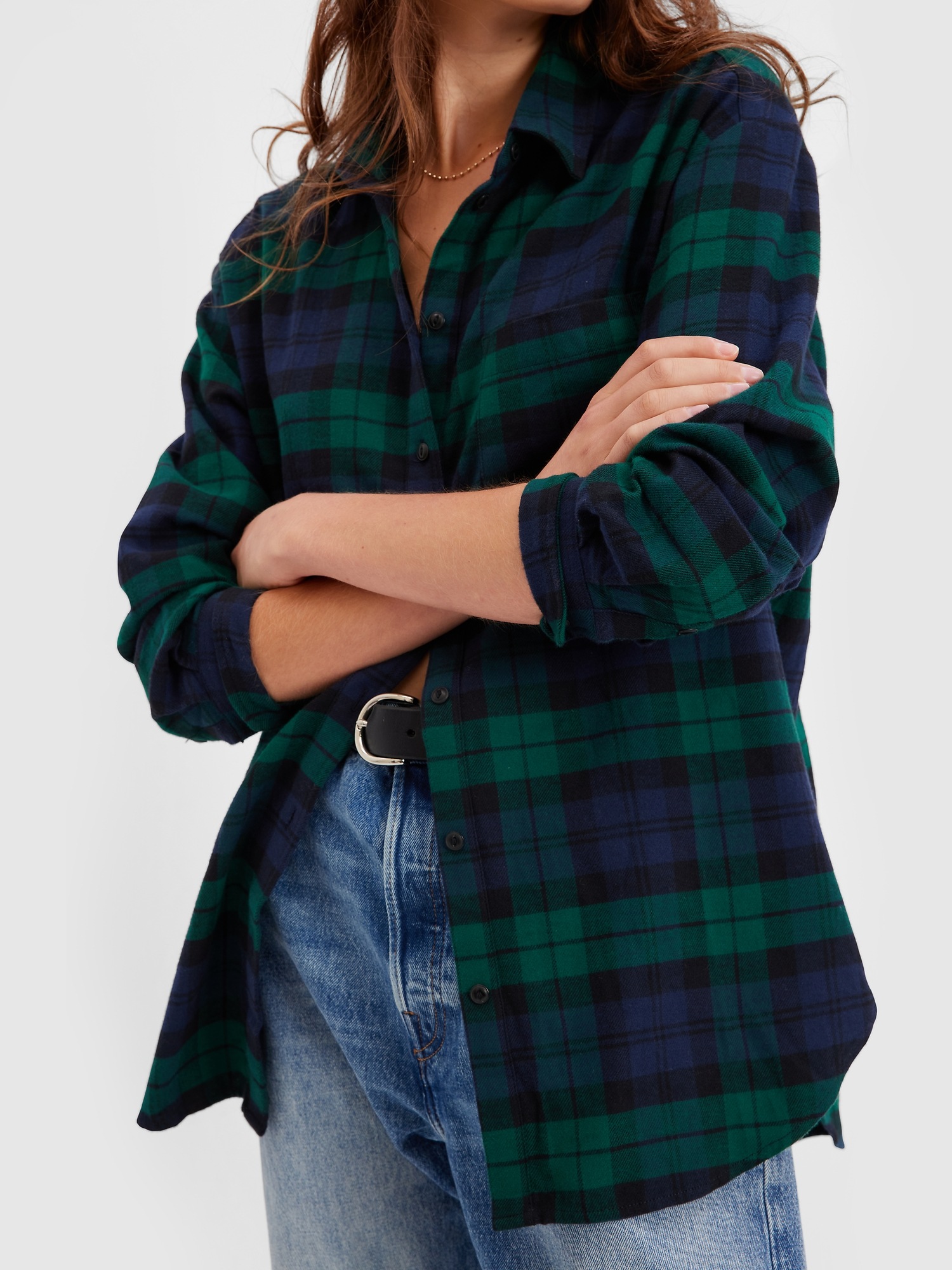Flannel Big Shirt Gap