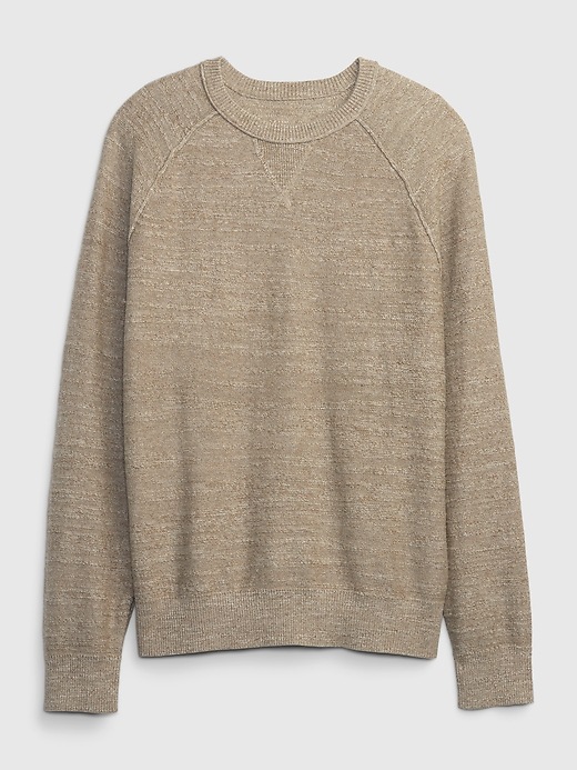 Image number 6 showing, Slub Cotton Raglan Crewneck Sweater