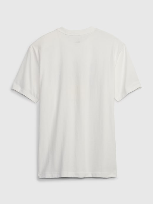2 of 8 showing, with the color new off white of product Gap × Smiley® Graphic T-Shirt