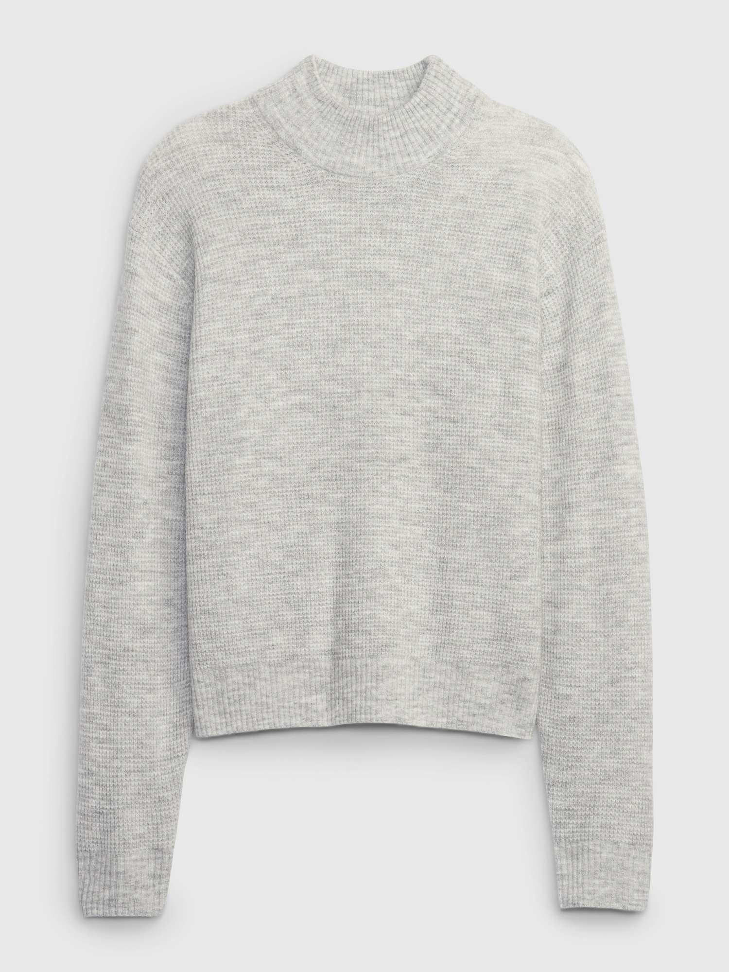 gap waffle mockneck sweater