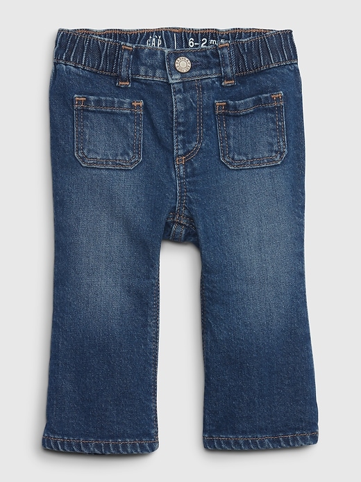 1 of 8 showing, with the color medium wash of product Baby Flare Jeans