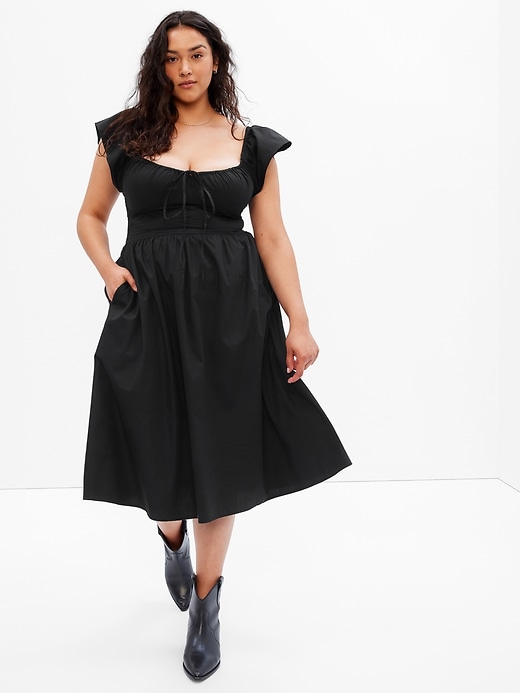 gap flutter midi dress Flutter Sleeve Midi Dress