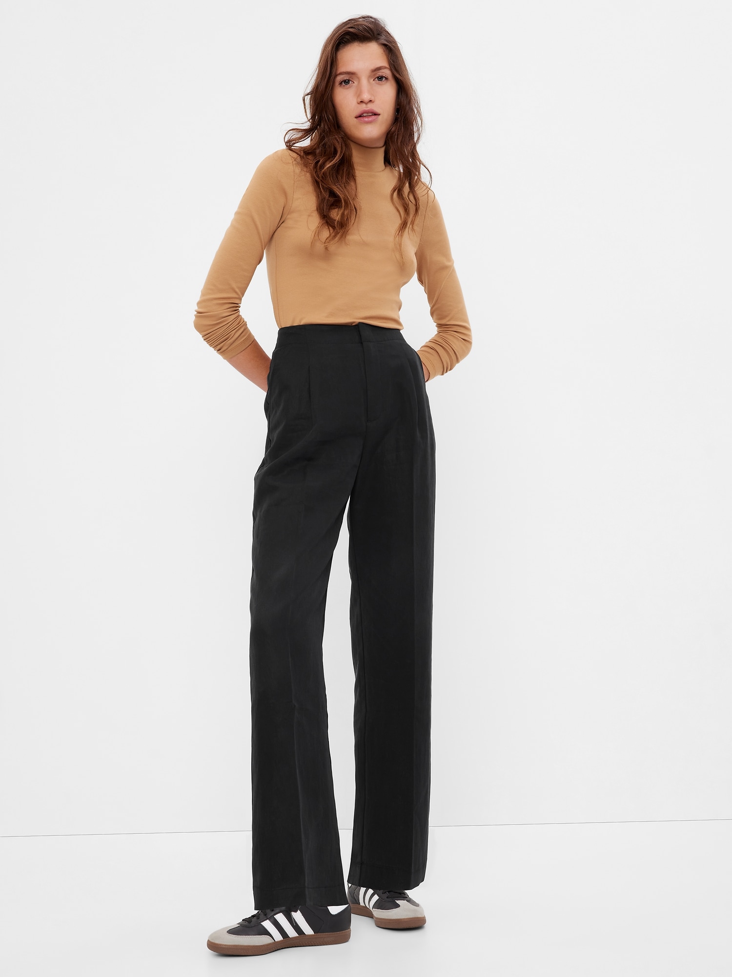 Gap Softsuit Trousers In Tencel3 Lyocell In Black